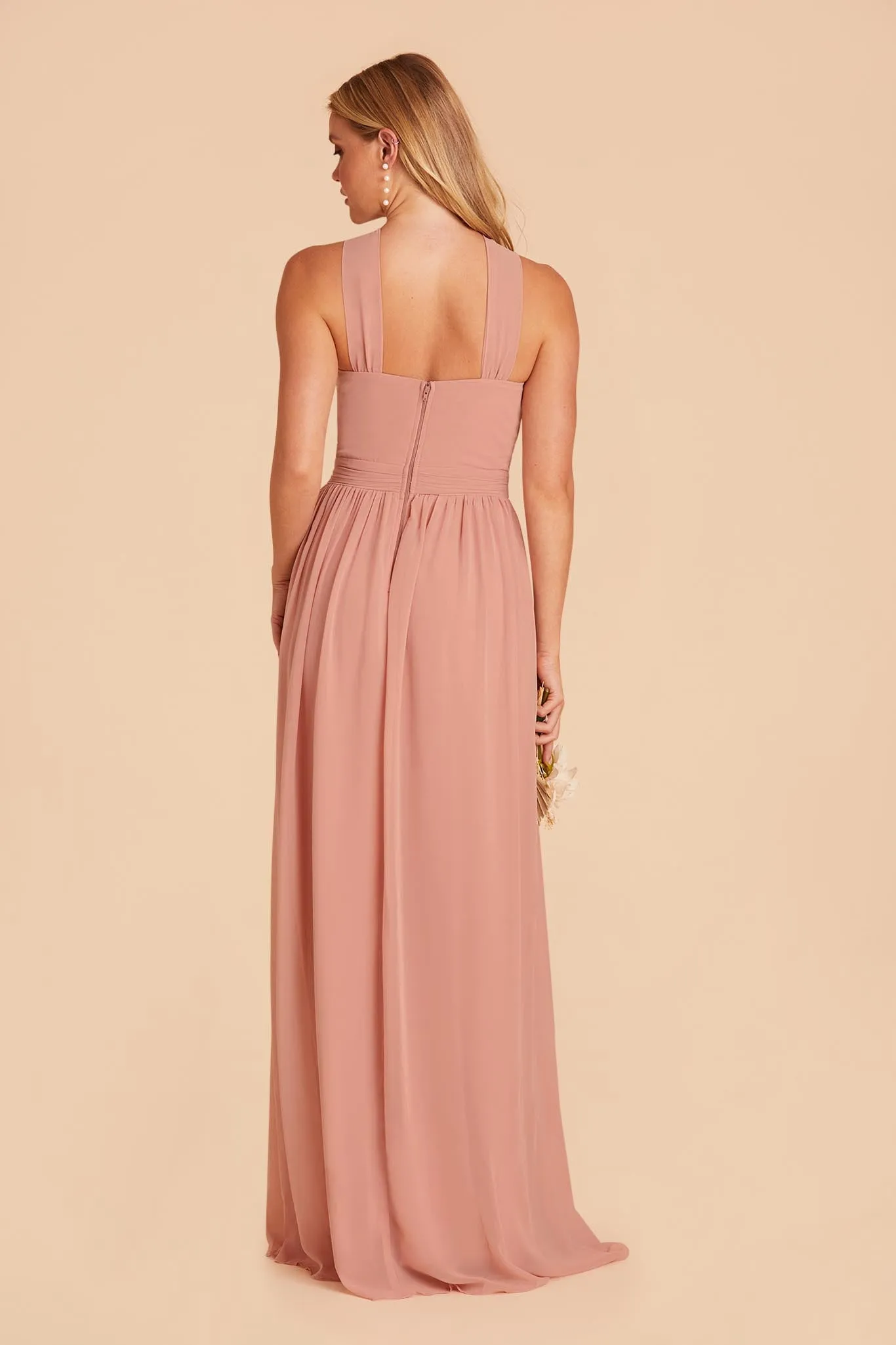 Kiko Chiffon Dress - Dusty Rose sold by Birdy Grey product image thumbnail 5