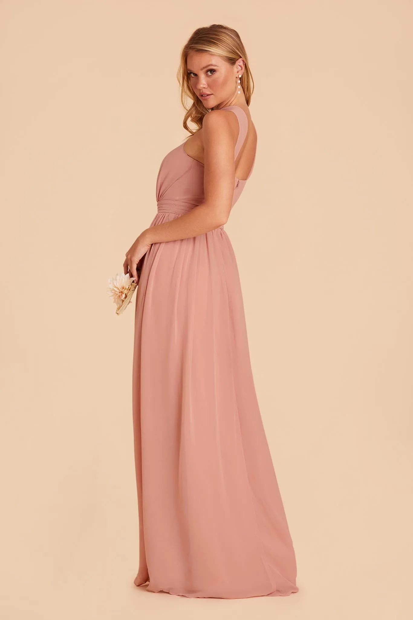 Kiko Chiffon Dress - Dusty Rose sold by Birdy Grey product image thumbnail 4