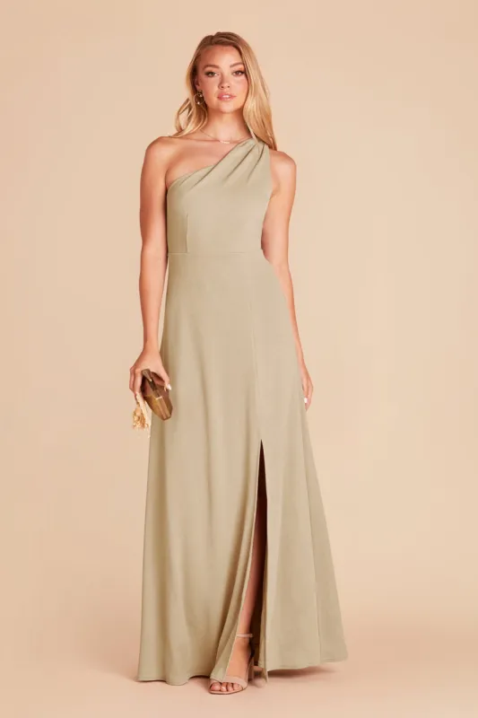 Kira Crepe Dress - Neutral Champagne sold by Birdy Grey