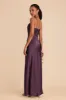 Lisa Long Matte Satin Dress - Plum sold by Birdy Grey