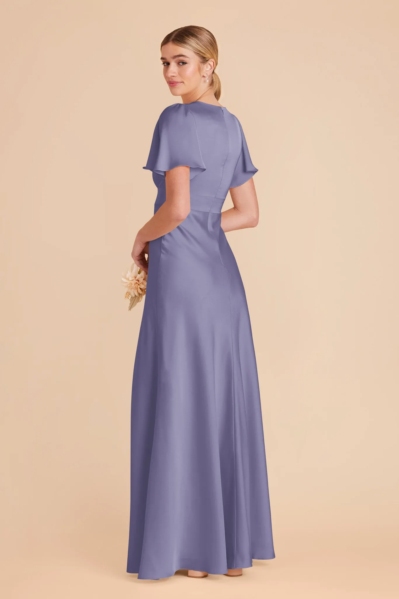 Marni Matte Satin Dress - Wisteria sold by Birdy Grey product image thumbnail 4