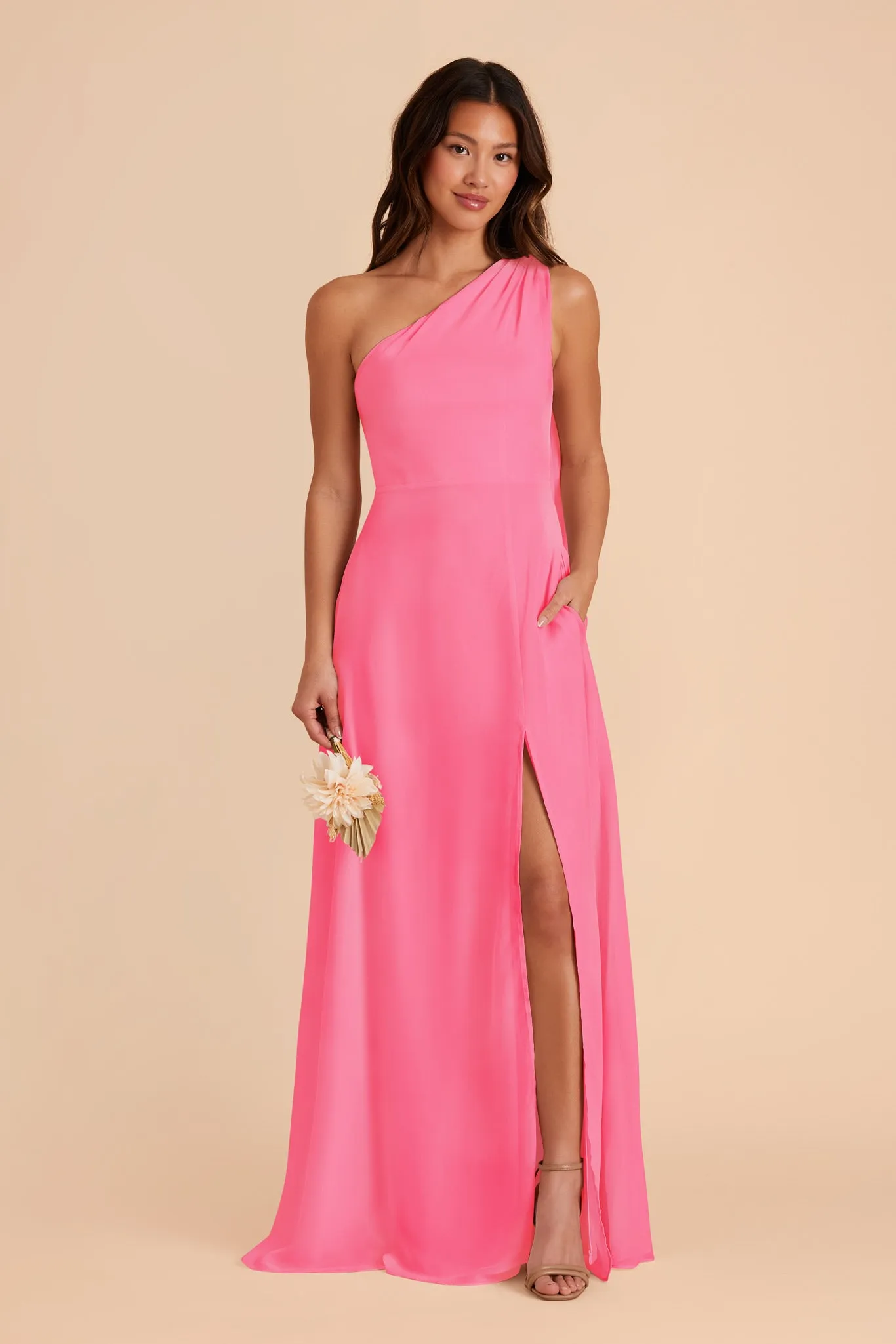 Melissa Chiffon Dress - Bon Bon Pink sold by Birdy Grey product image thumbnail 4
