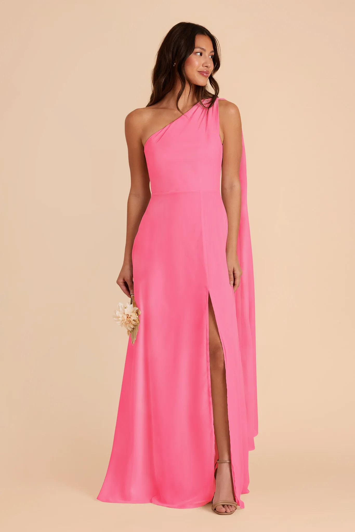 Melissa Chiffon Dress - Bon Bon Pink sold by Birdy Grey product image thumbnail 3