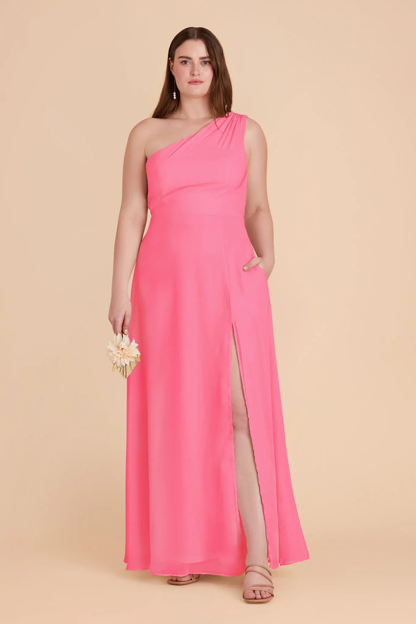 Melissa Chiffon Dress - Bon Bon Pink sold by Birdy Grey product image thumbnail 2