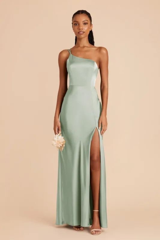 Kensie Matte Satin Dress - Sage sold by Birdy Grey