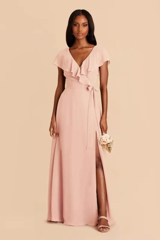 Jackson Chiffon Dress - Blush Pink sold by Birdy Grey
