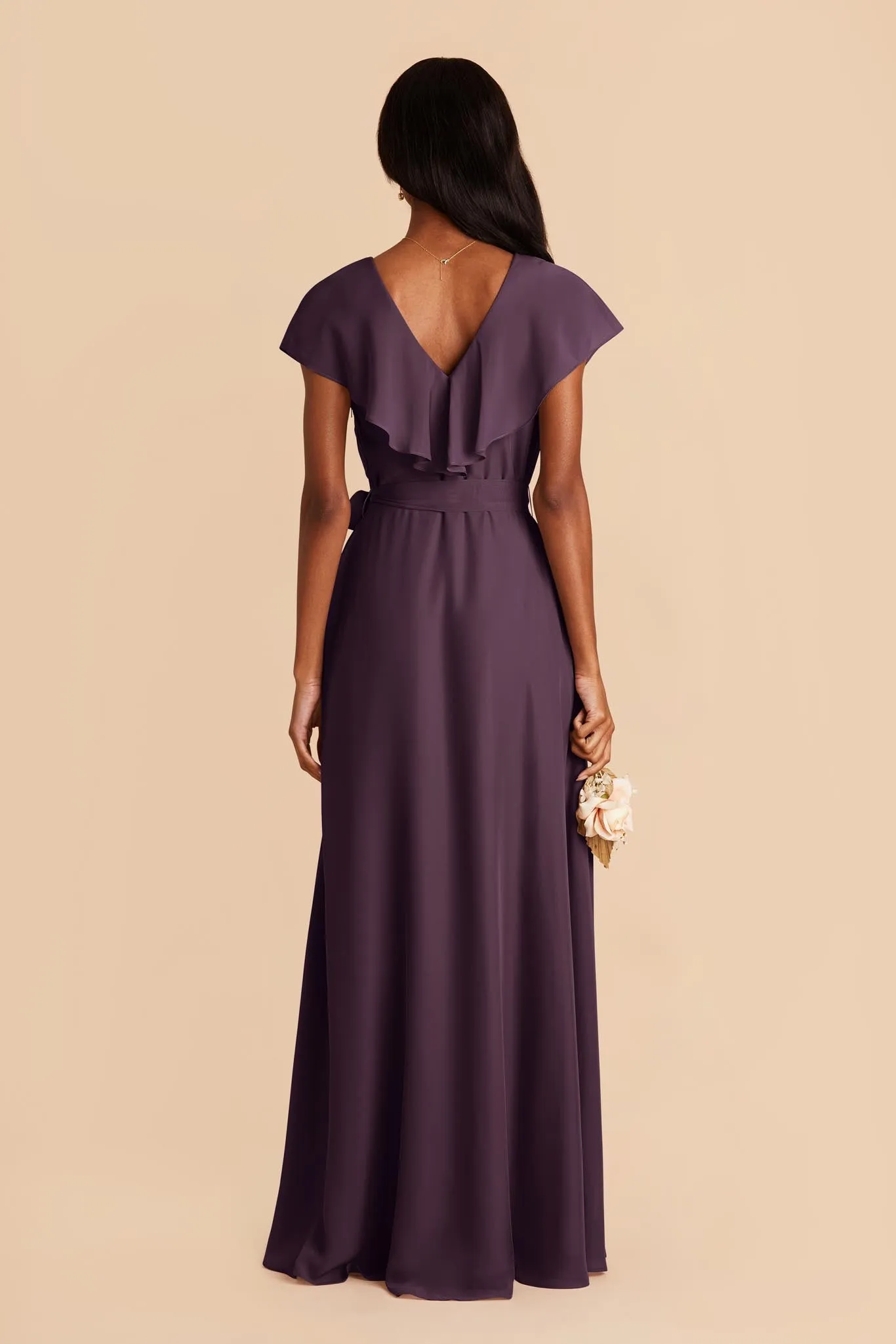 Jackson Chiffon Dress - Plum sold by Birdy Grey product image thumbnail 4