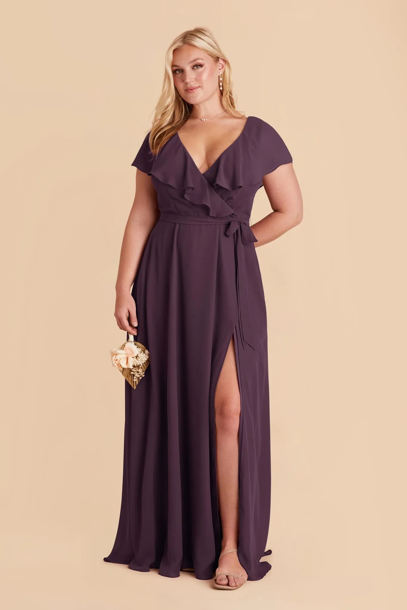 Jackson Chiffon Dress - Plum sold by Birdy Grey product image thumbnail 2