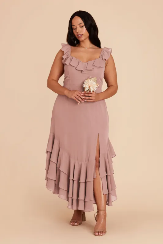 Ginny Chiffon Dress - English Rose sold by Birdy Grey