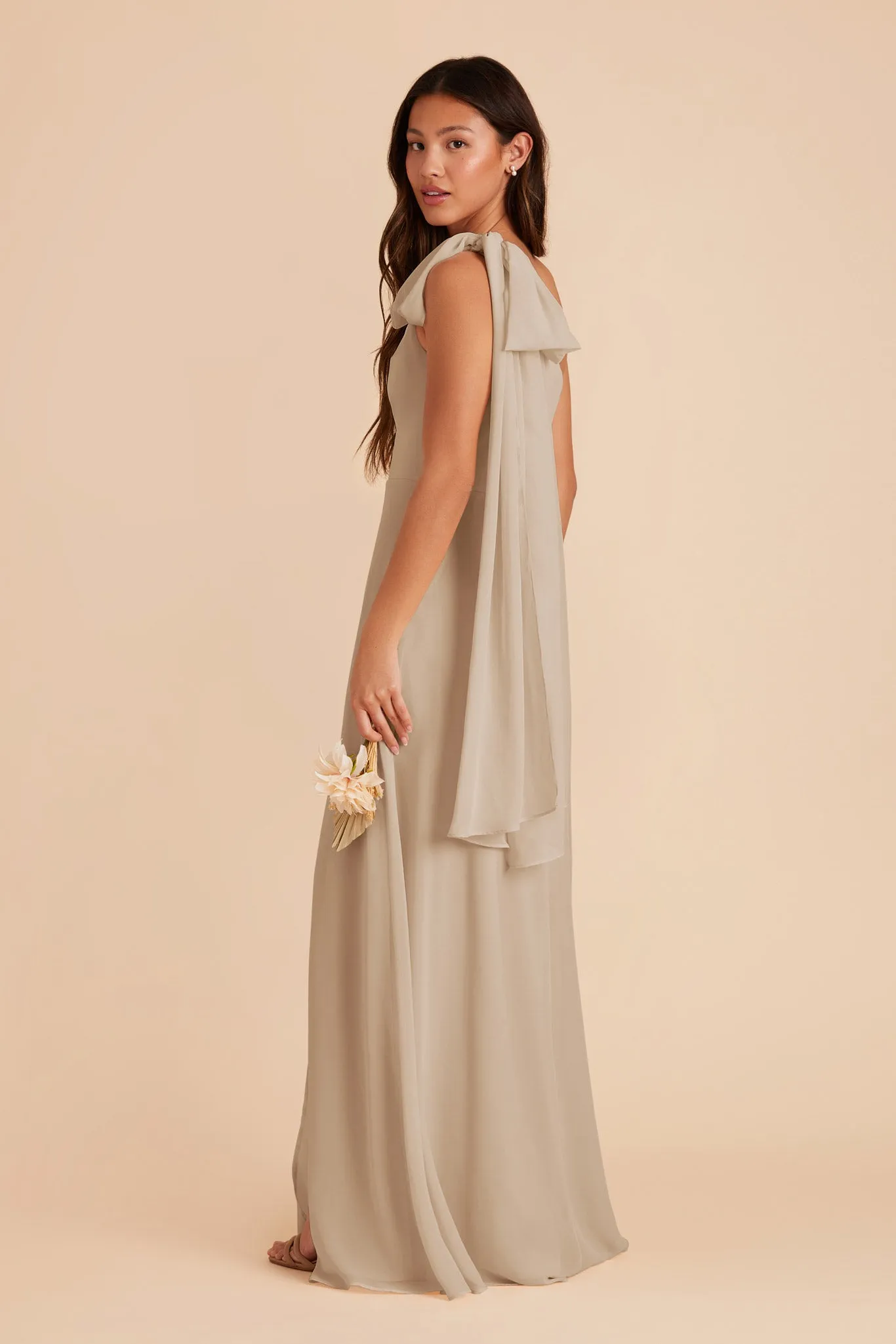 Melissa Chiffon Dress - Almond sold by Birdy Grey product image thumbnail 5