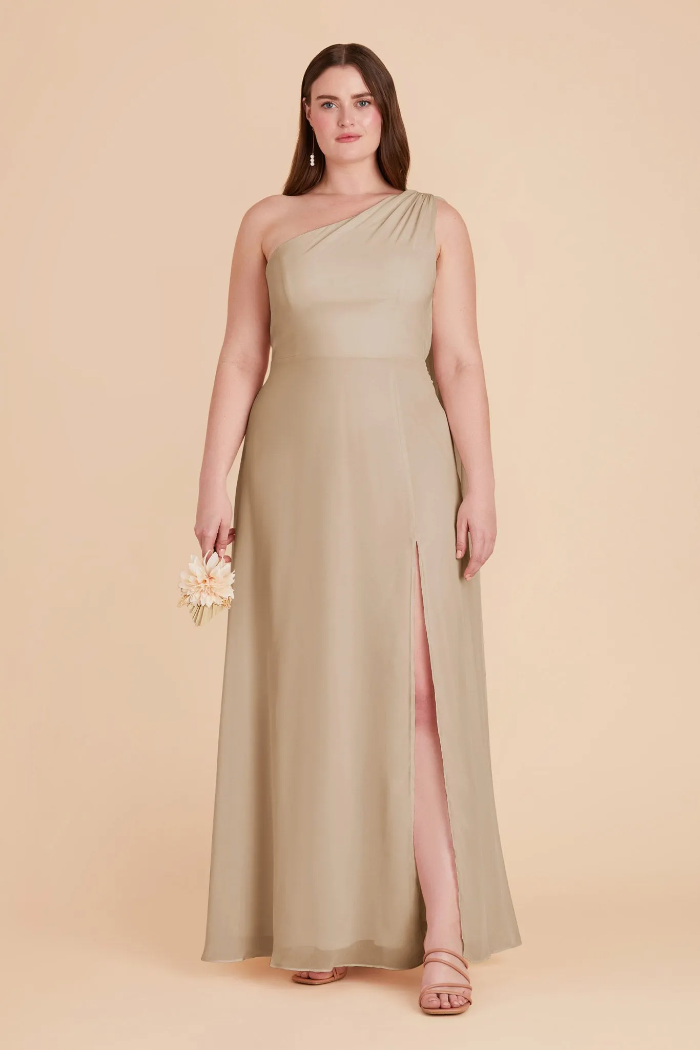 Melissa Chiffon Dress - Almond sold by Birdy Grey product image thumbnail 2