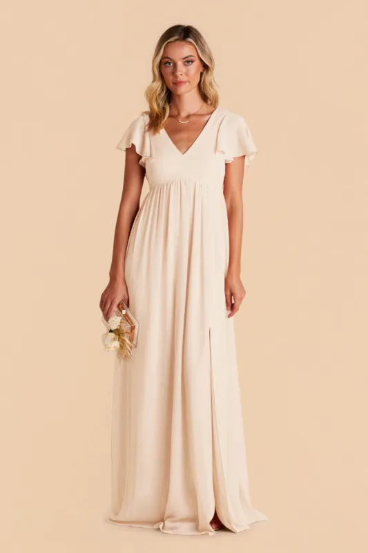 Hannah Empire Dress - Champagne sold by Birdy Grey