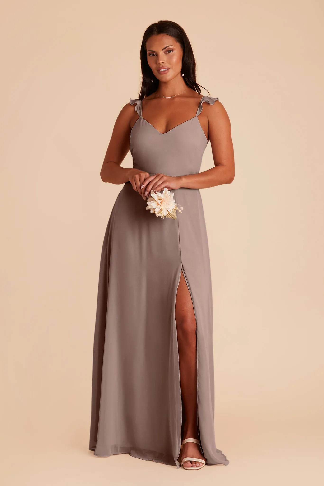 Doris Chiffon Dress - Toffee sold by Birdy Grey product image thumbnail 3