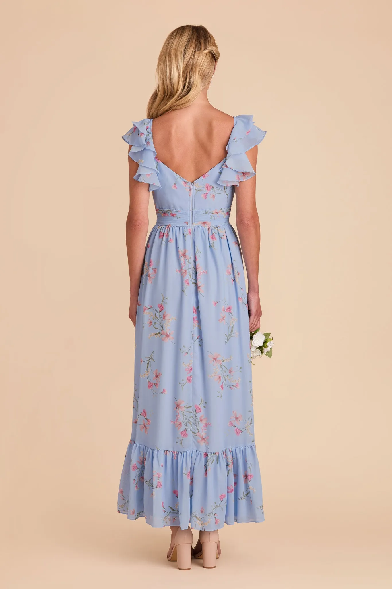 Michelle Chiffon Dress - Periwinkle Blue Le Fleur sold by Birdy Grey product image thumbnail 4