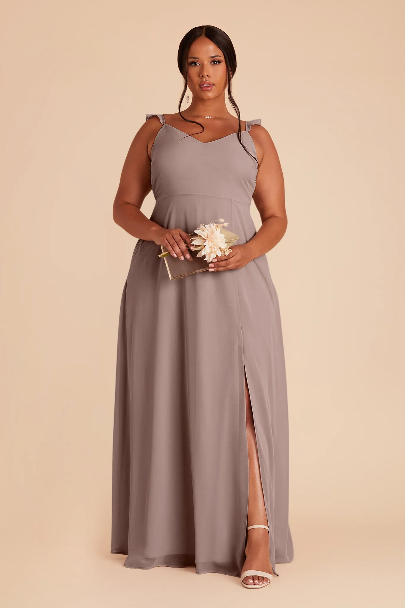 Doris Chiffon Dress - Toffee sold by Birdy Grey product image thumbnail 5