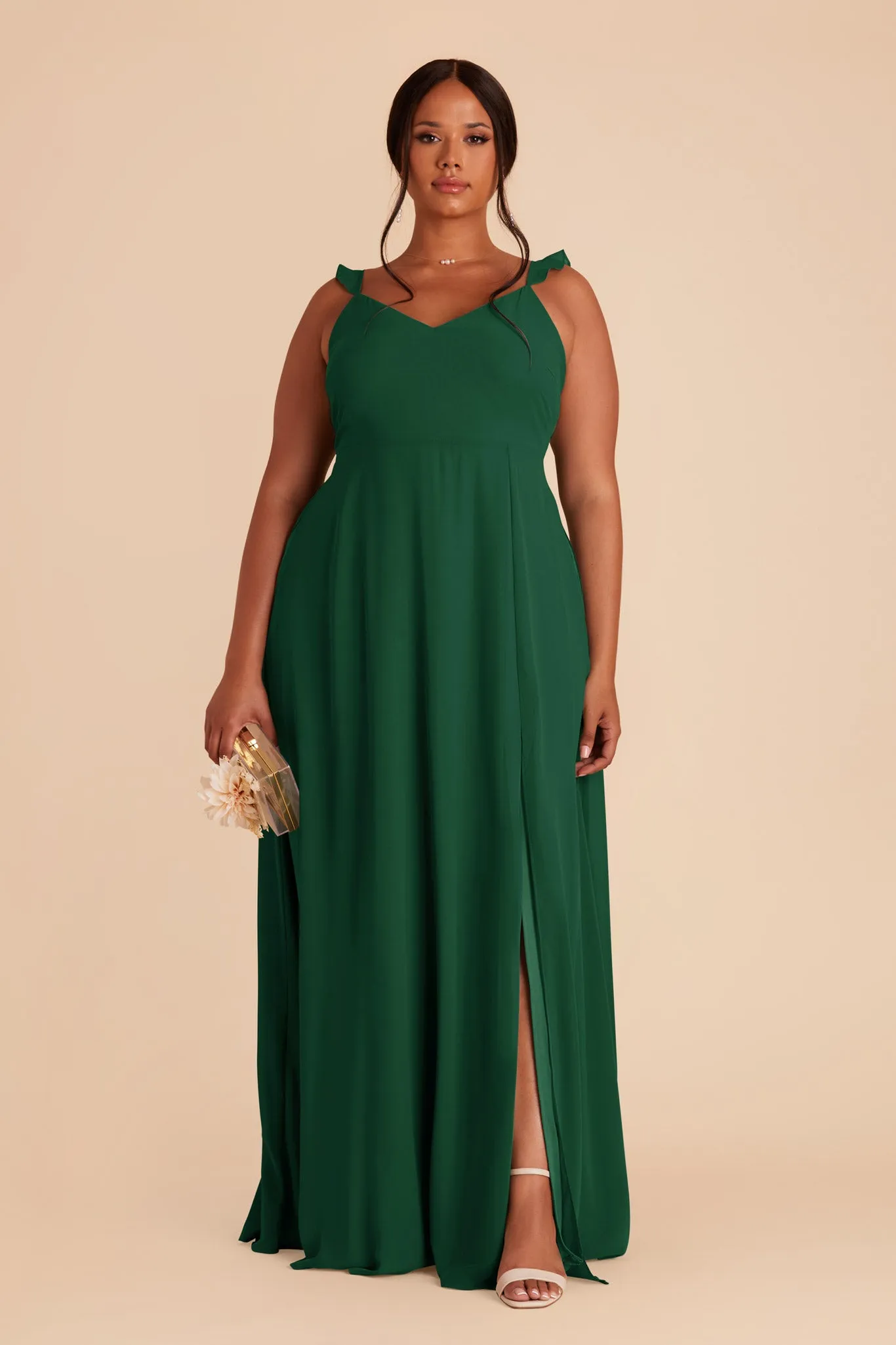 Doris Chiffon Dress - Forest Green sold by Birdy Grey product image thumbnail 2