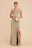 Anne Matte Satin Dress - Moss Green sold by Birdy Grey