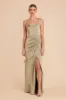 Anne Matte Satin Dress - Moss Green sold by Birdy Grey