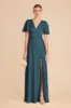 Marni Matte Satin Dress - Dark Teal sold by Birdy Grey