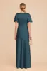 Marni Matte Satin Dress - Dark Teal sold by Birdy Grey