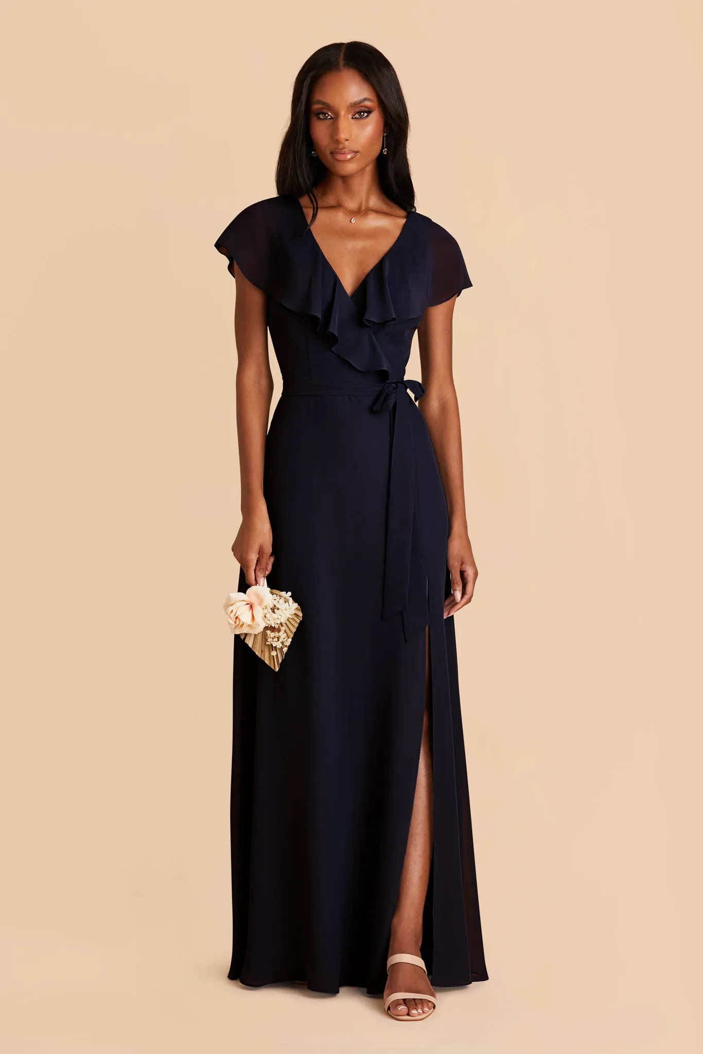 Jackson Chiffon Dress - Navy sold by Birdy Grey product image thumbnail 4