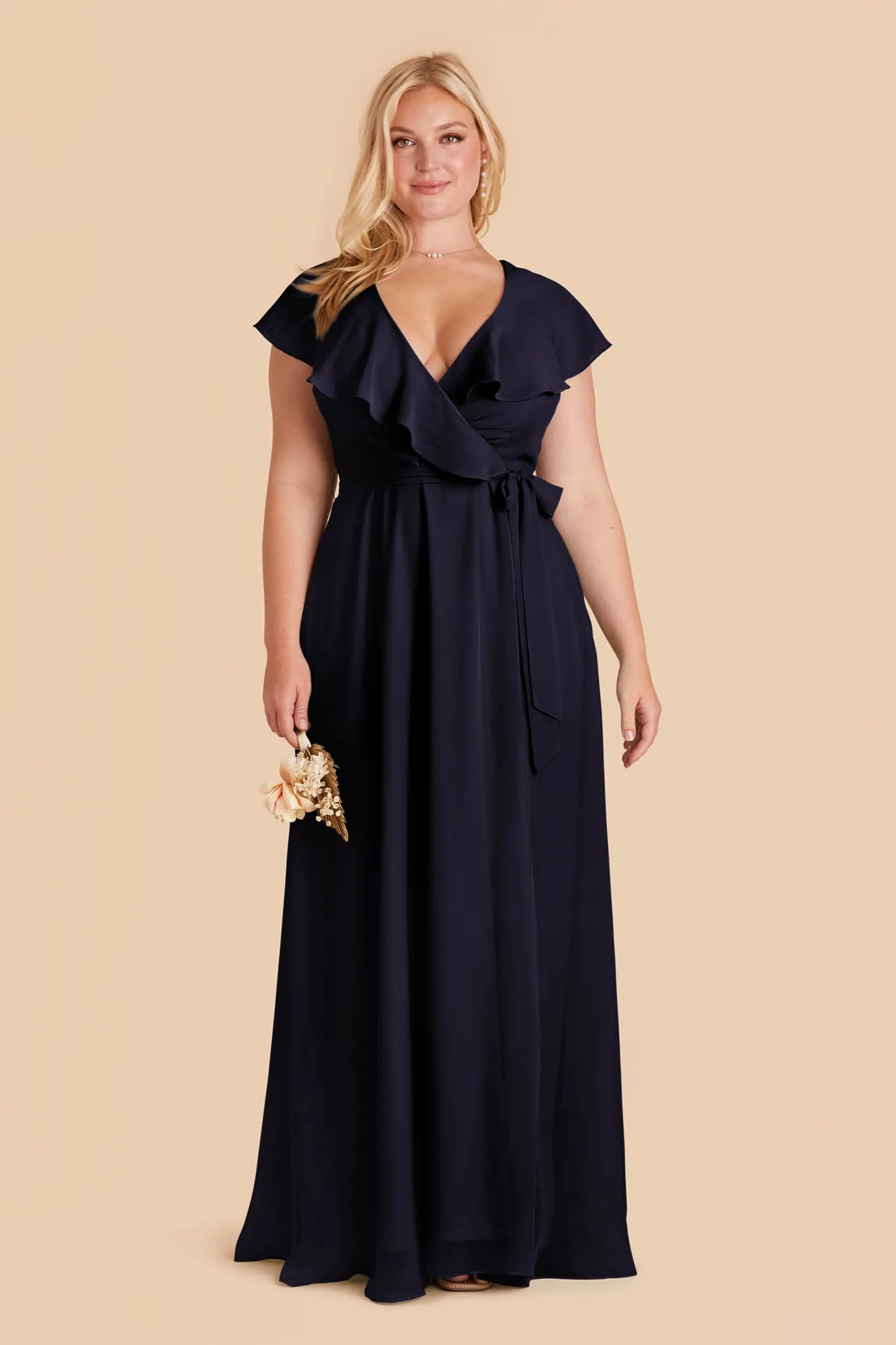 Jackson Chiffon Dress - Navy sold by Birdy Grey product image thumbnail 2