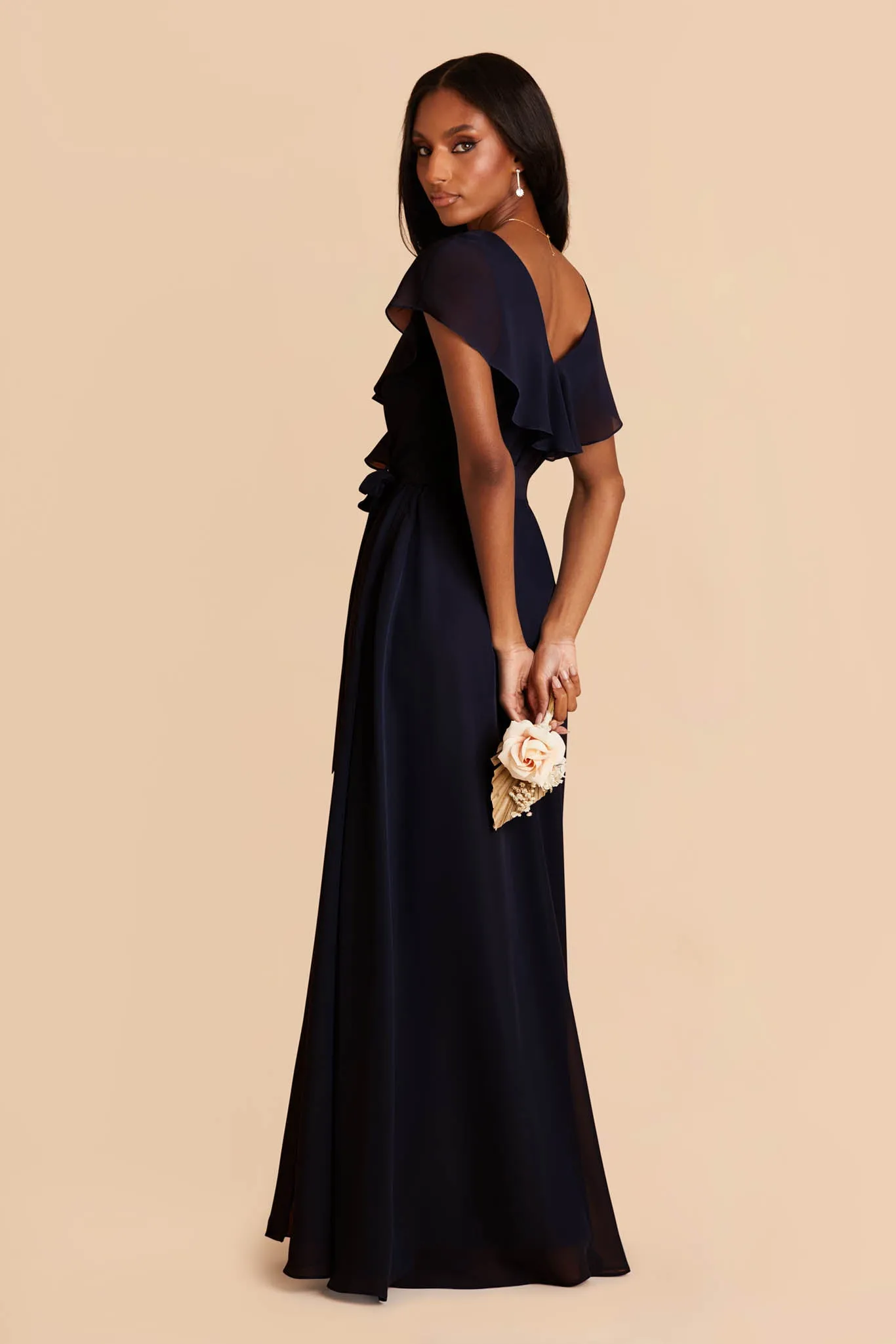 Jackson Chiffon Dress - Navy sold by Birdy Grey product image thumbnail 5