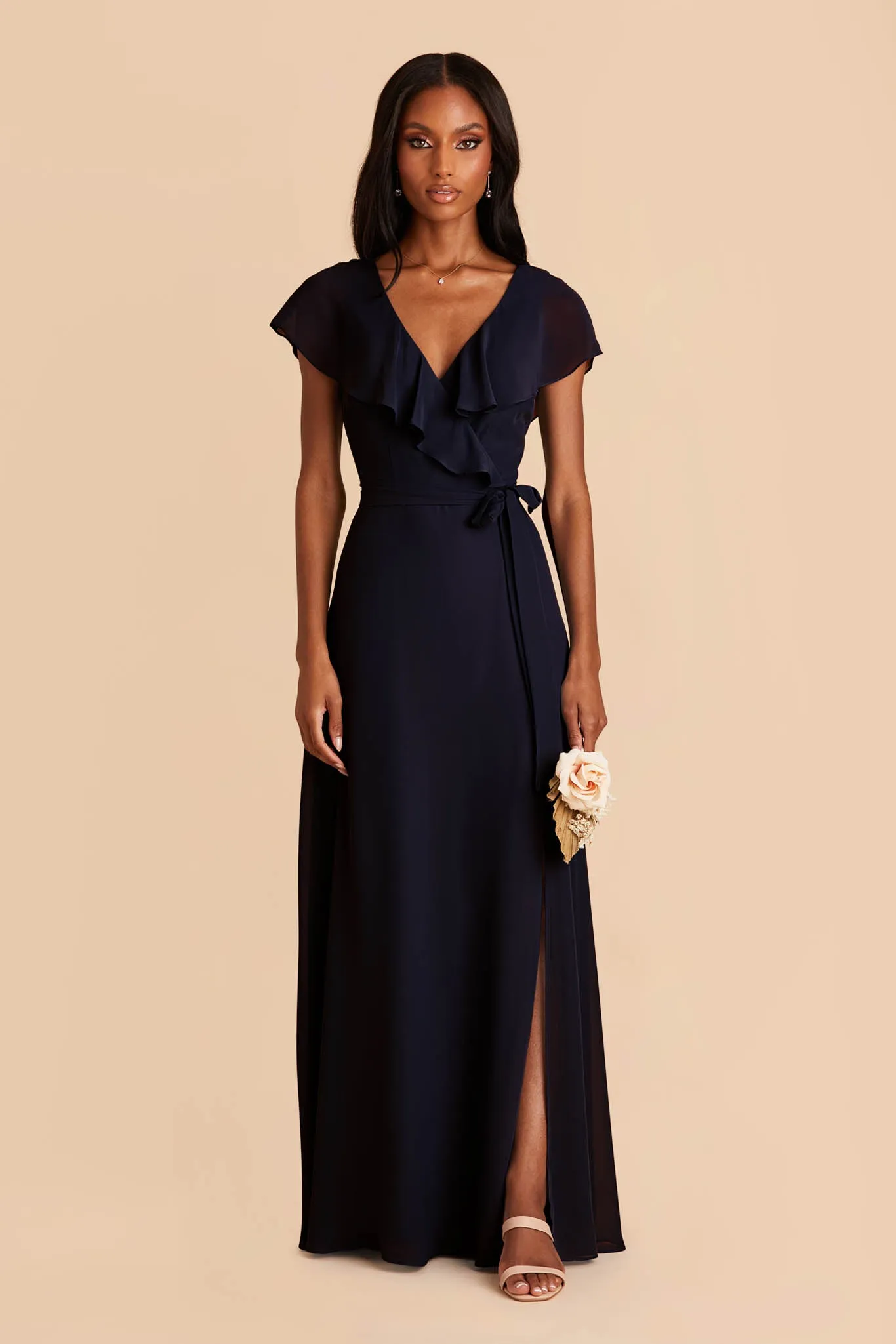 Jackson Chiffon Dress - Navy sold by Birdy Grey product image thumbnail 3