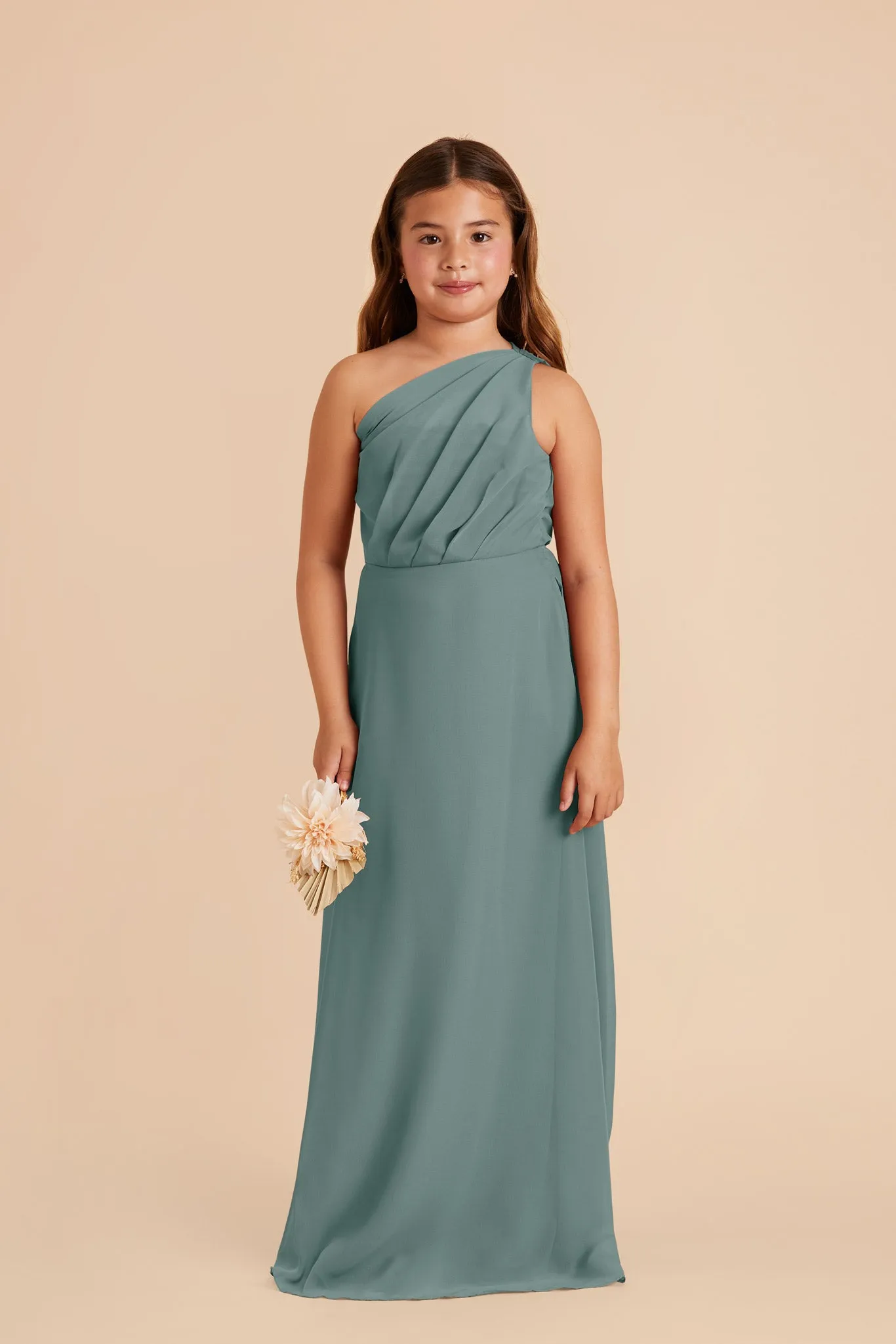 Kiara Junior Chiffon Dress - Sea Glass sold by Birdy Grey