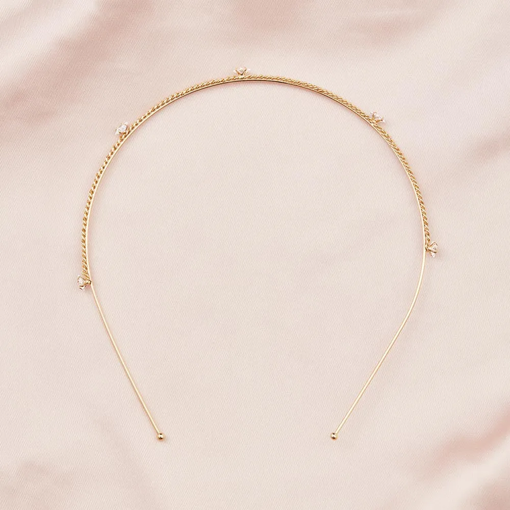Colmar Crystal Headband - Gold sold by Birdy Grey product image thumbnail 3