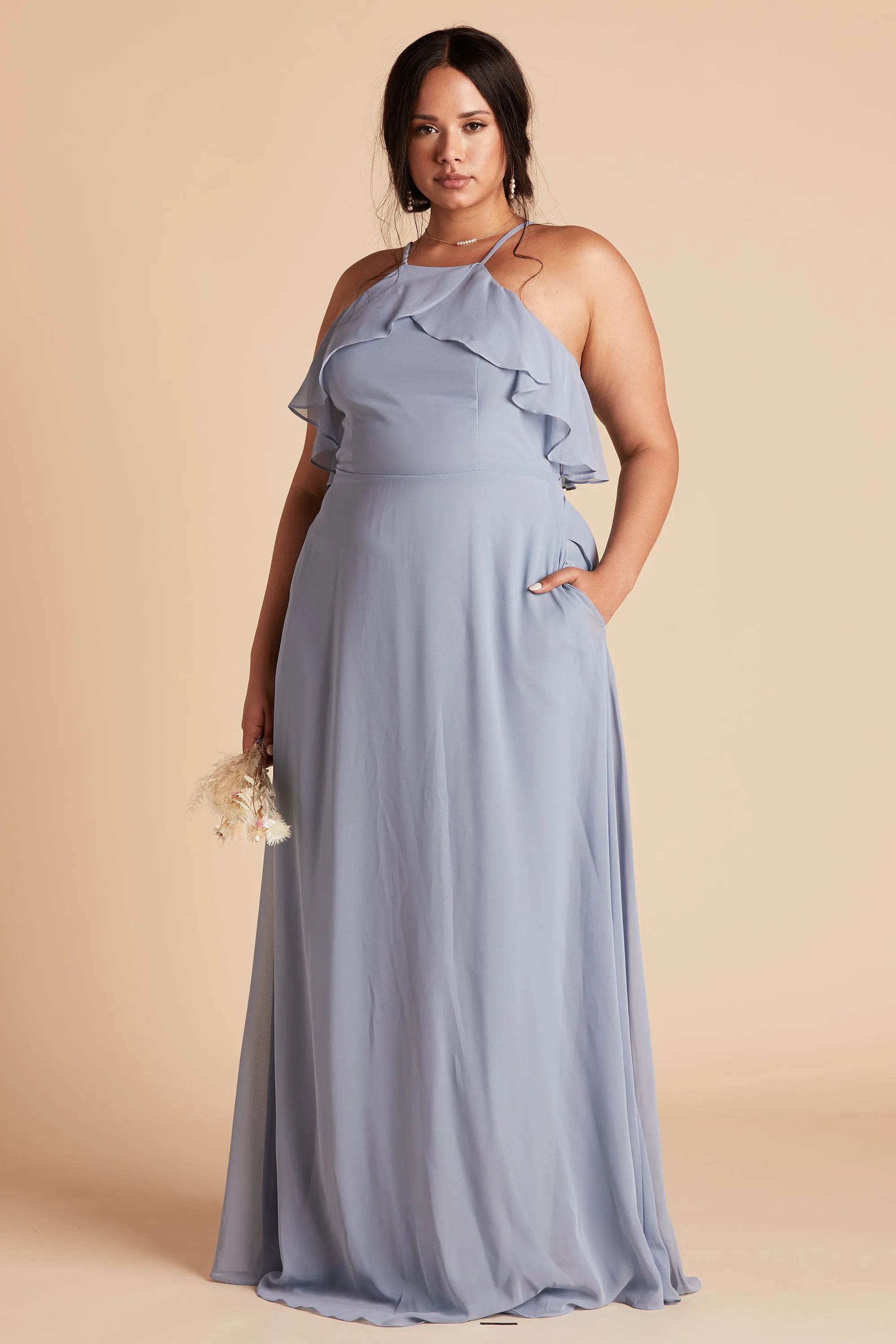 Jules Dress - Dusty Blue sold by Birdy Grey product image thumbnail 5