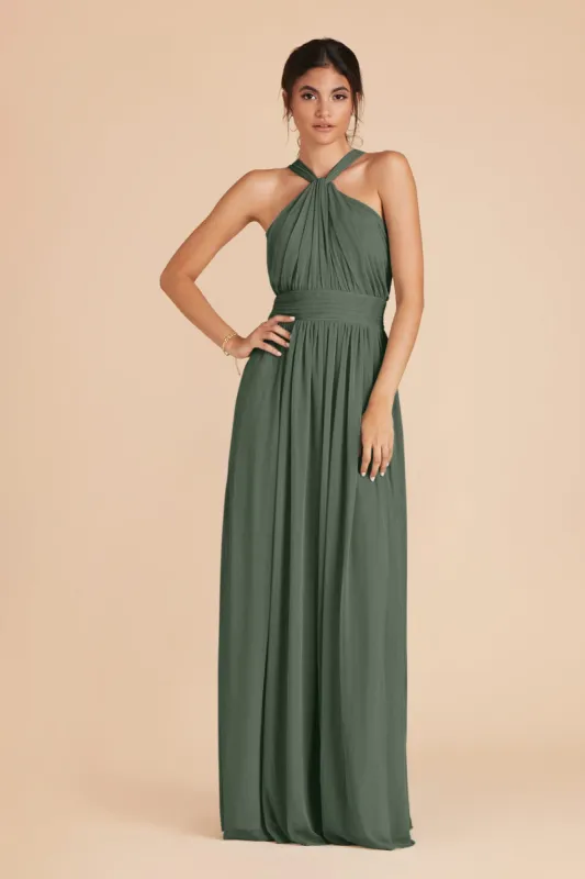 Kiko Chiffon Dress - Eucalyptus sold by Birdy Grey