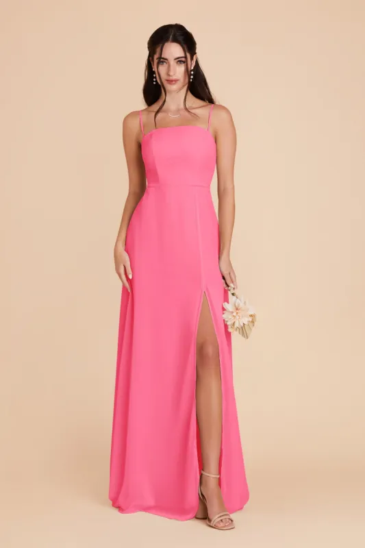 Chris Convertible Chiffon Dress - Bon Bon Pink sold by Birdy Grey