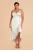 YC Shiny Satin Midi Dress - White sold by Birdy Grey