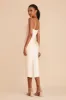 Lisa Matte Satin Midi Dress - Champagne sold by Birdy Grey