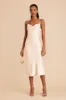 Lisa Matte Satin Midi Dress - Champagne sold by Birdy Grey