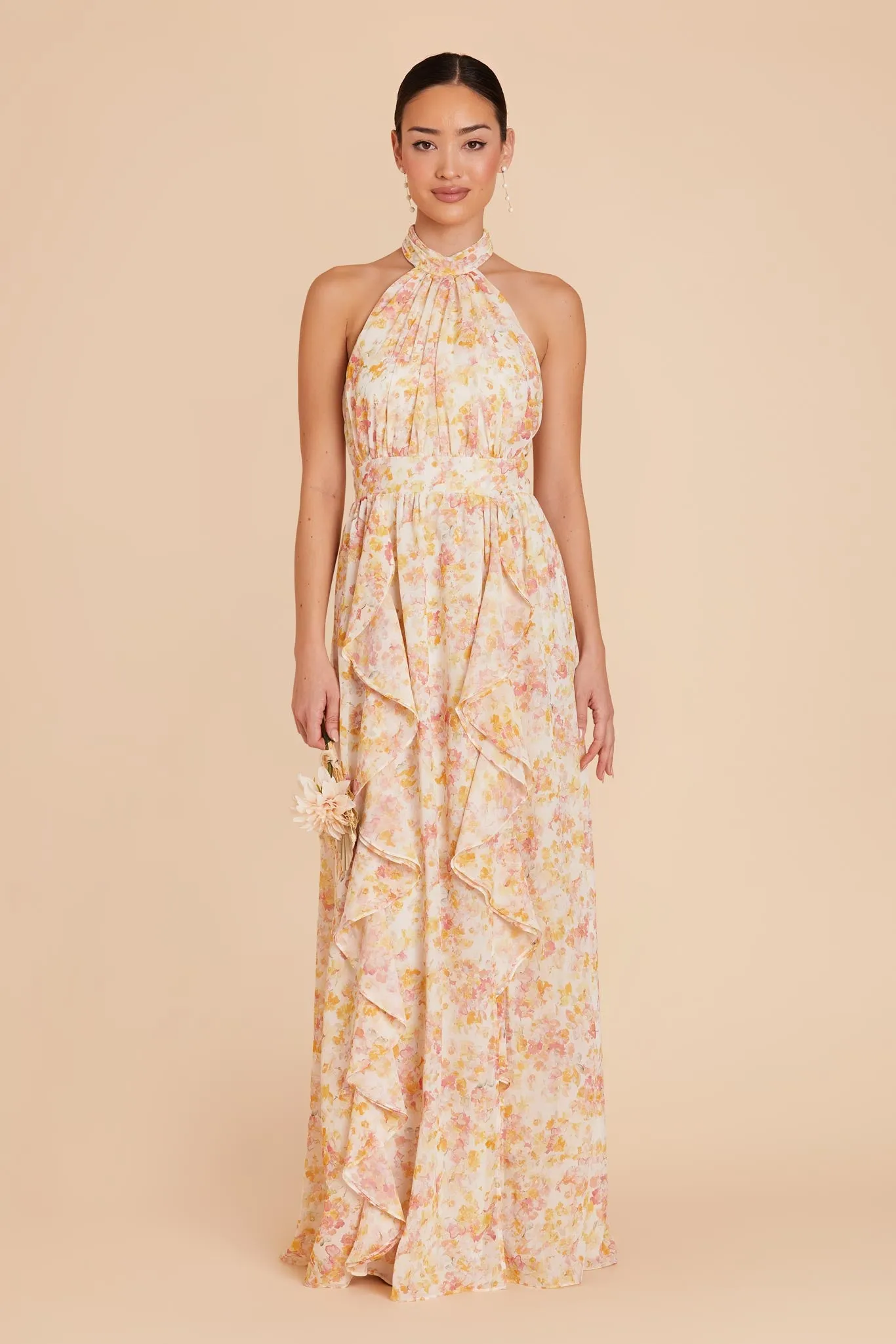 Joyce Chiffon Dress - Pressed Floral sold by Birdy Grey