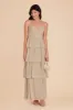 Lola Chiffon Dress - Almond sold by Birdy Grey