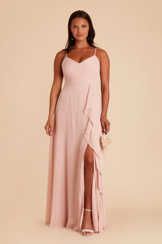 Theresa Chiffon Dress - Blush Pink sold by Birdy Grey