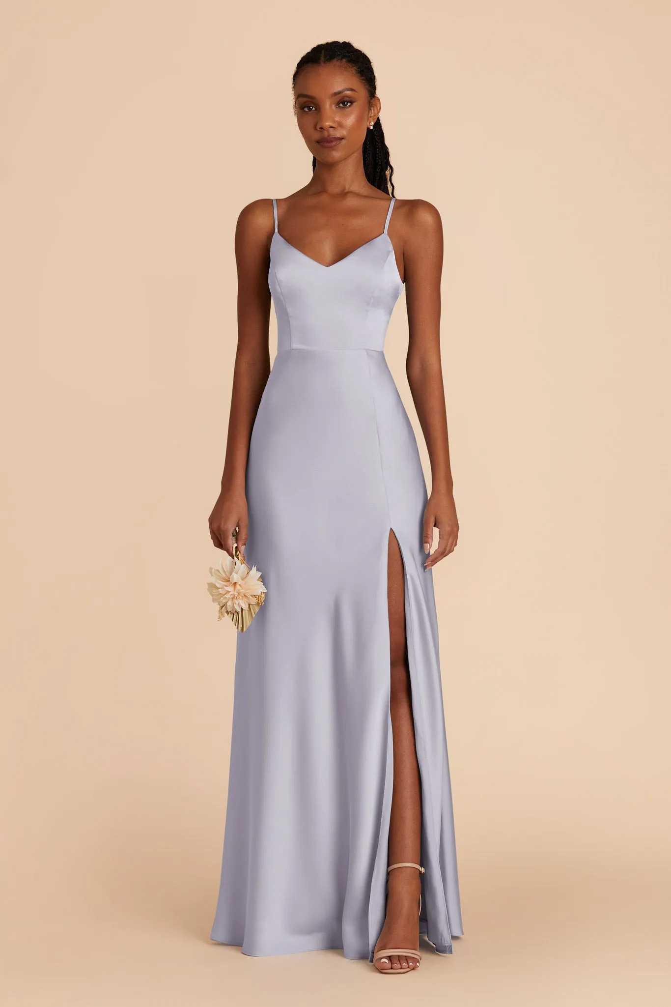 Jay Matte Satin Dress - Periwinkle Blue sold by Birdy Grey product image thumbnail 3