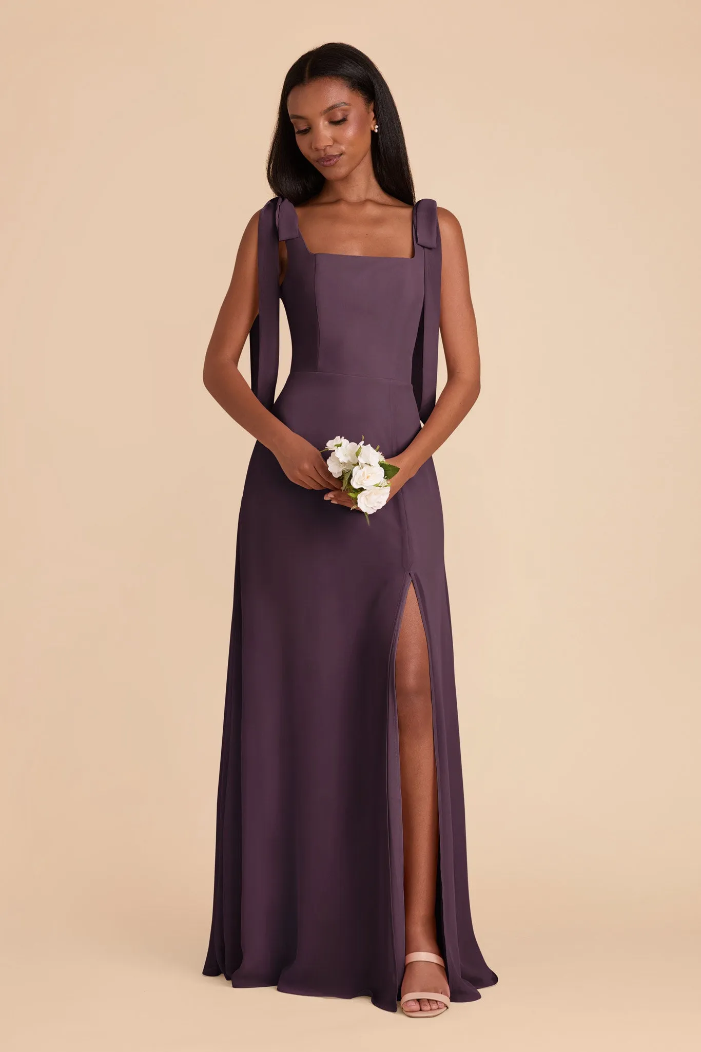 Alex Convertible Dress Chiffon - Plum sold by Birdy Grey