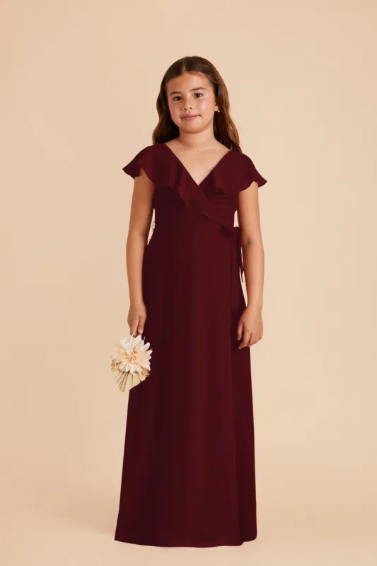Jax Junior Chiffon Dress - Cabernet sold by Birdy Grey