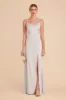 Catherine Matte Satin Dress - Platinum sold by Birdy Grey