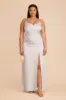 Catherine Matte Satin Dress - Platinum sold by Birdy Grey
