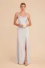 Catherine Matte Satin Dress - Platinum sold by Birdy Grey