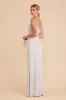 Catherine Matte Satin Dress - Platinum sold by Birdy Grey