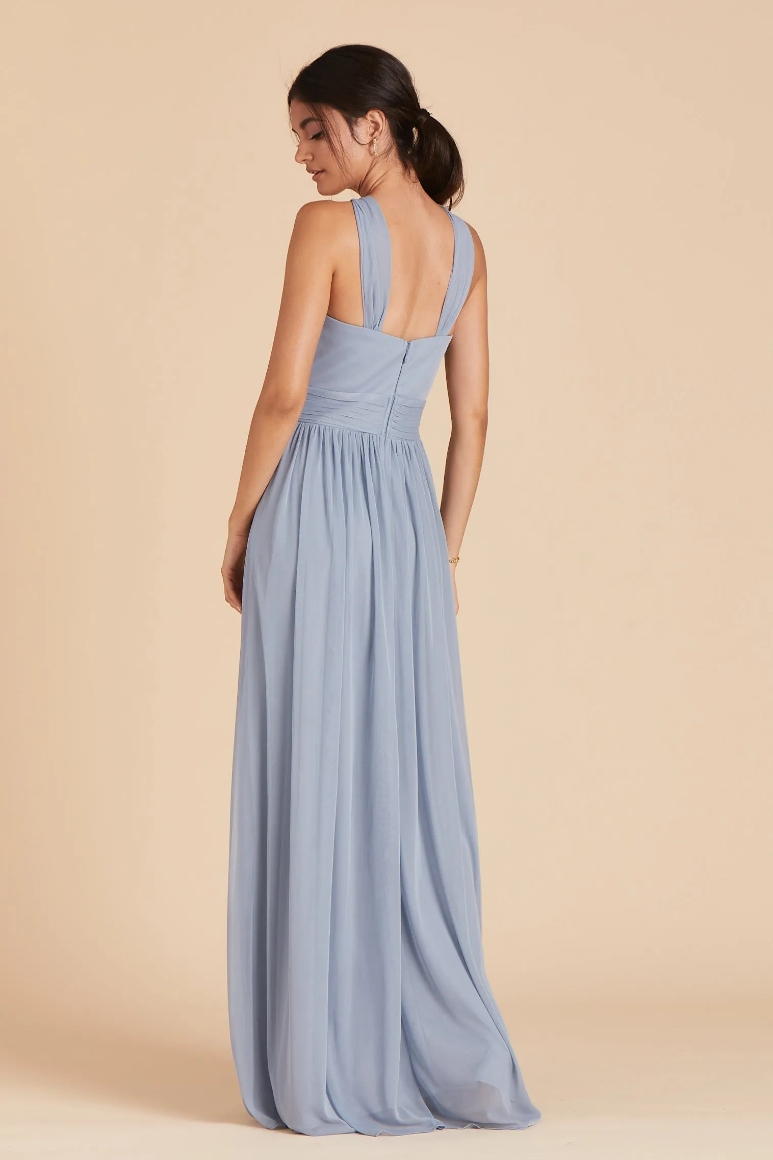 Kiko Chiffon Dress - Dusty Blue sold by Birdy Grey product image thumbnail 5