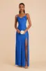Lisa Long Matte Satin Dress - Cobalt Blue sold by Birdy Grey