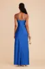 Lisa Long Matte Satin Dress - Cobalt Blue sold by Birdy Grey
