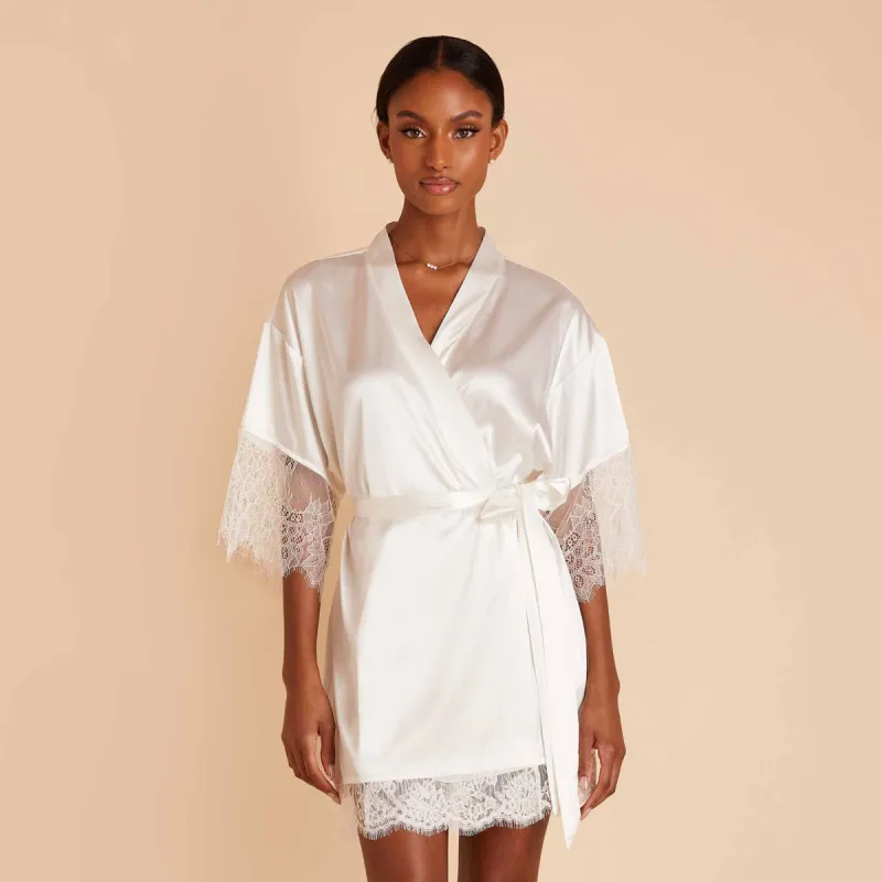 Betty Lace Robe - White sold by Birdy Grey